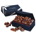 Sea Salt Caramels & Truffles in Navy Magnetic Closure Box